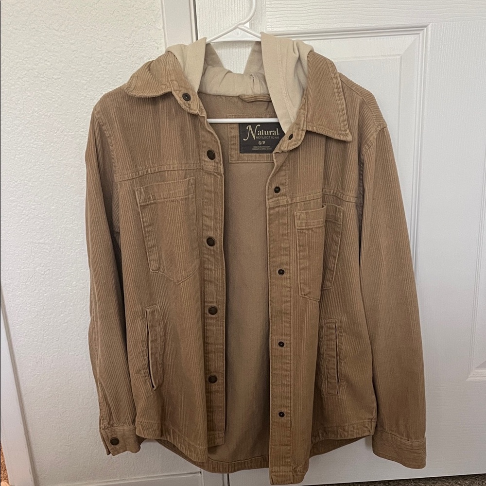 Tan Corduroy Jacket for Women